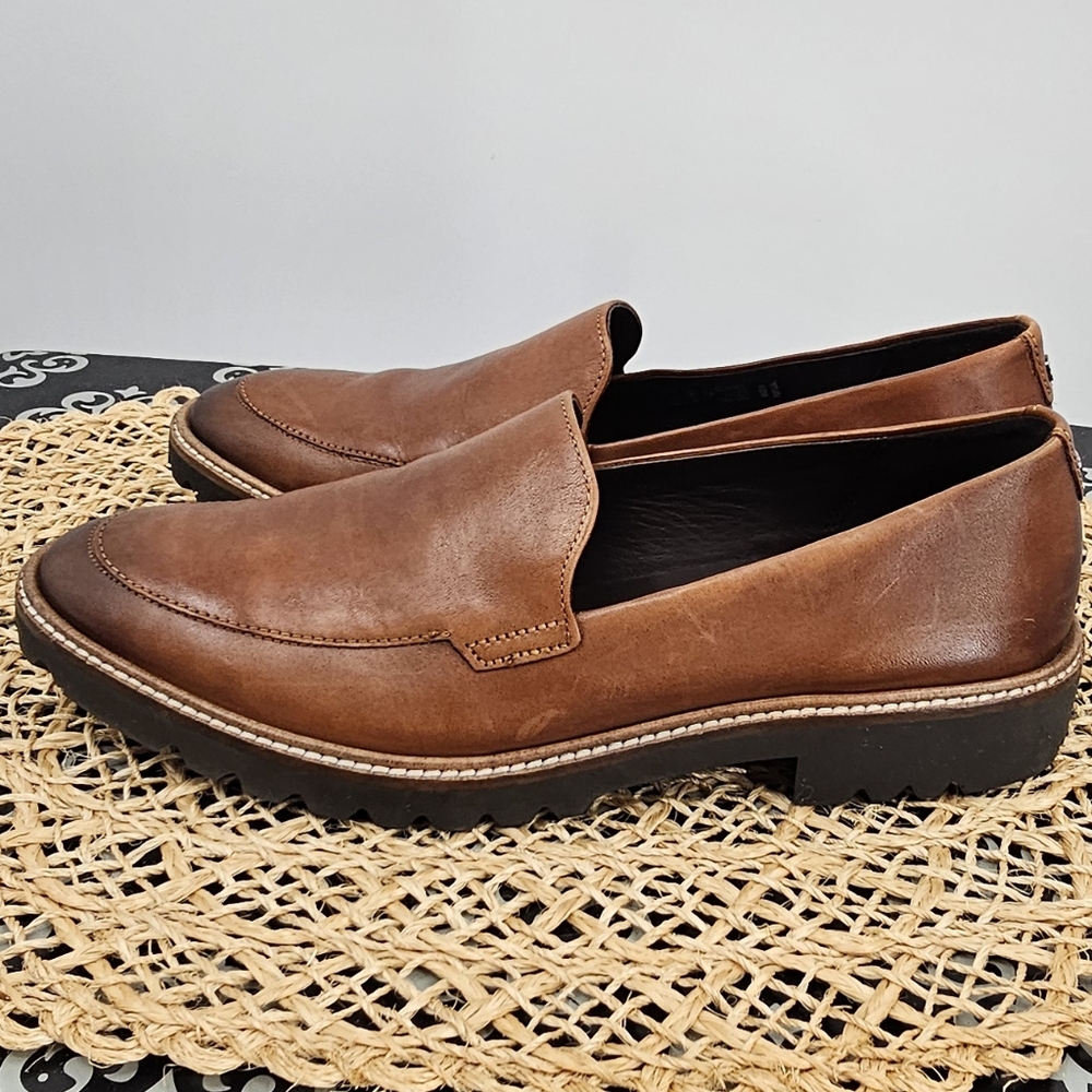 Ecco Brown Loafers Size 38